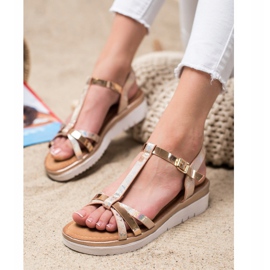 Small Swan Sandaler med Holo -effekt gyllene 2