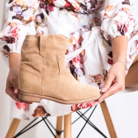 Seastar Varma cowboystövlar på kilen beige 1