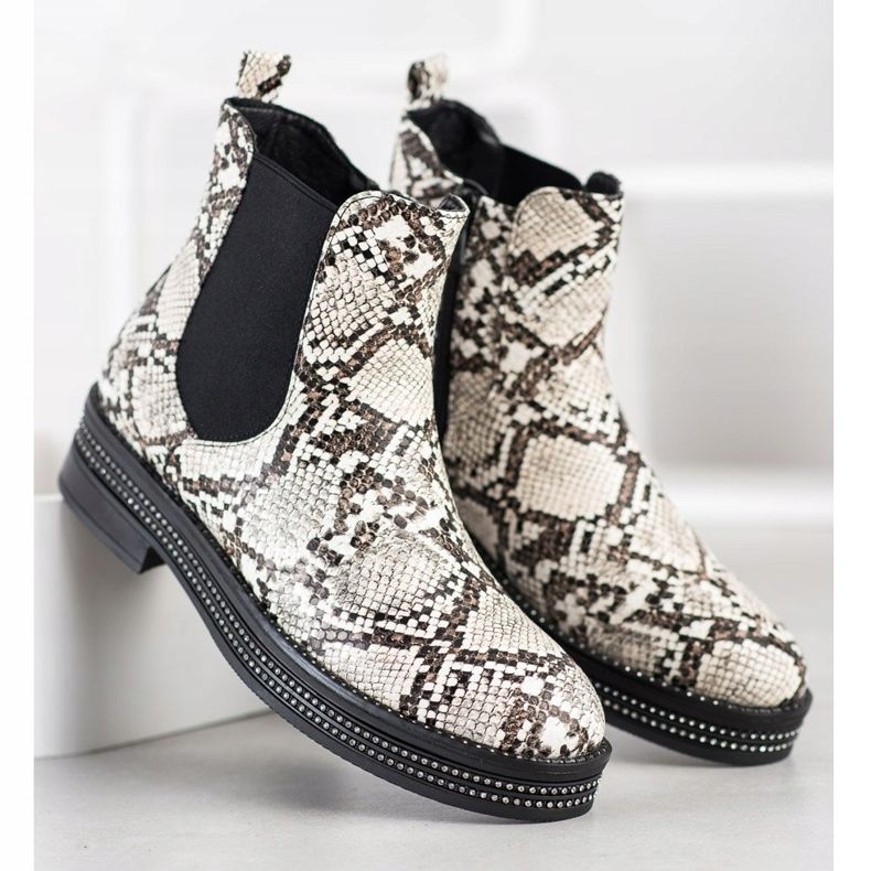 SHELOVET Stövlar På Plattformen Med Cubic Zirconia mångfärgad 1