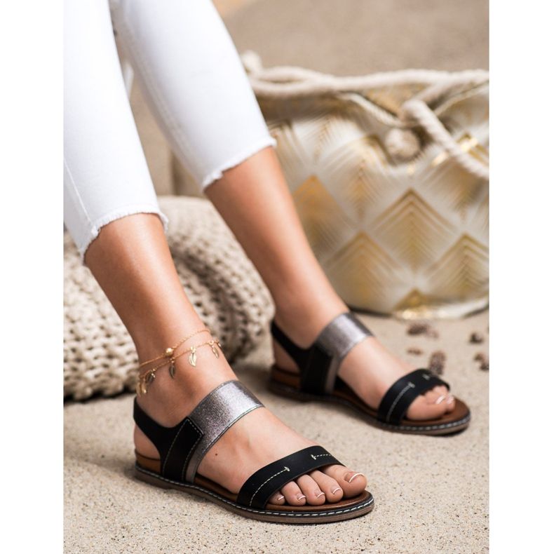 Sergio Leone slip-on sandaler svart 2