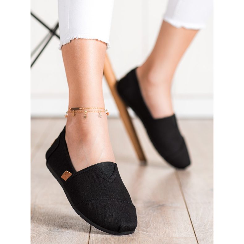 SHELOVET Slip-on svarta sneakers 1