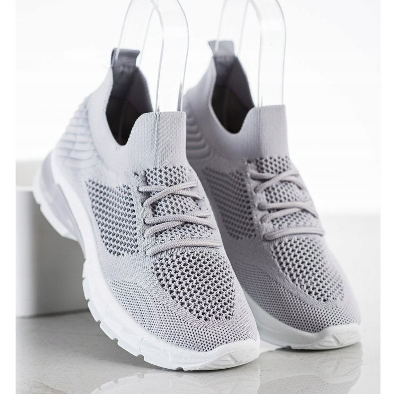 Filippo Snörning, öppet sneakers grå 1