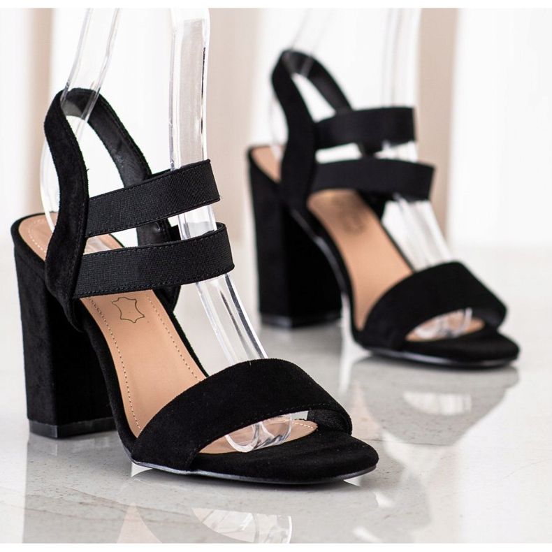 Evento Slip-on sandaler på en bar svart 1