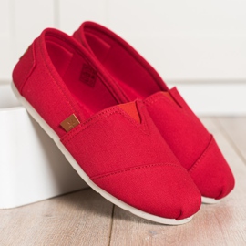 SHELOVET Slip-on röda sneakers 1