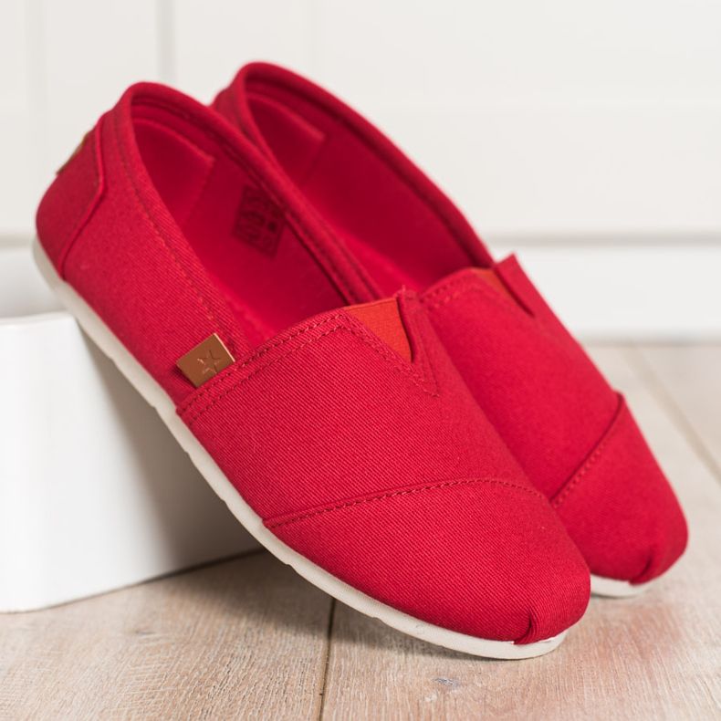 SHELOVET Slip-on röda sneakers 1