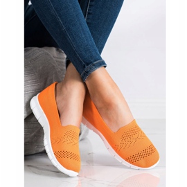 Via Giulia  Bekväma Orange Slipons 1