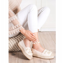 Seastar Espadriller med skal beige 1