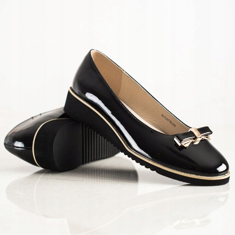 Goodin Svarta Brogues Med En Rosett 1