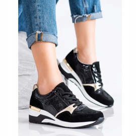 Goodin Tied Leather Sneakers svart mångfärgad 2