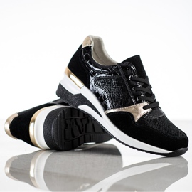 Goodin Tied Leather Sneakers svart mångfärgad 1