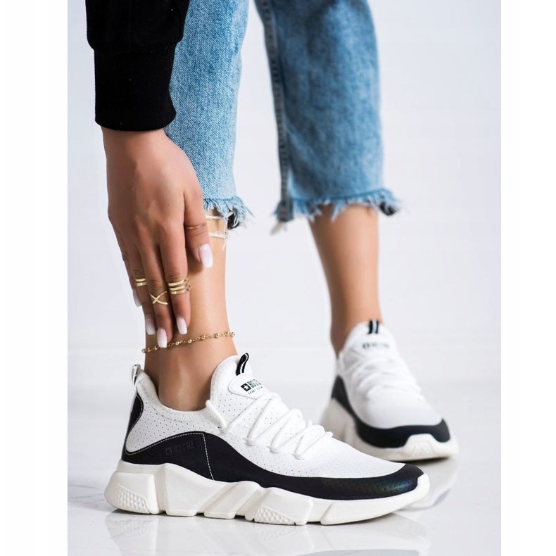 Damskor Big Star FF274A052 vit svart 1