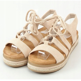 Sandaler espadrilles W86 Beige 1