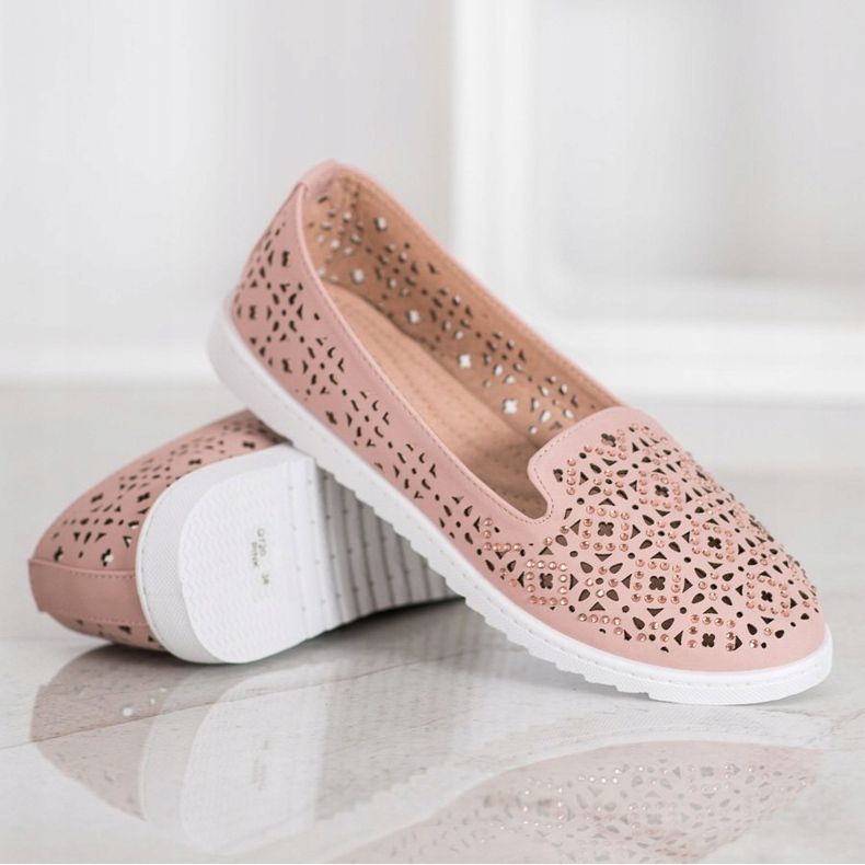 Weide Herrar med kristaller rosa 1