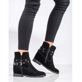 Filippo Dekorerade läderstövlar svart 1