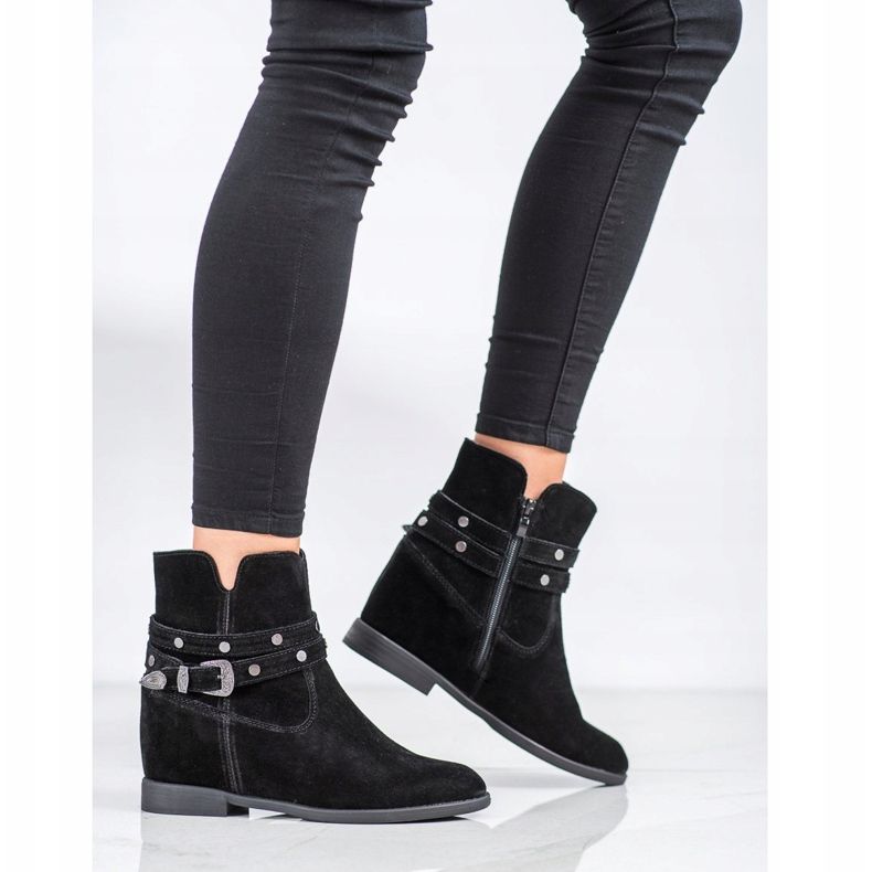 Filippo Dekorerade läderstövlar svart 1