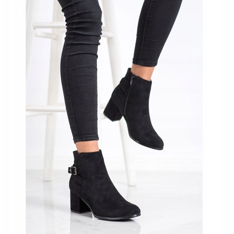 J. Star Svarta stövlar på höga klackar 2