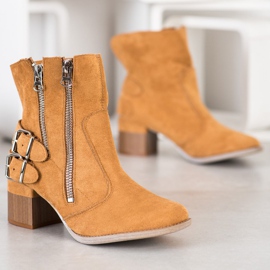 Bella Paris Camel mode stövlar brun mångfärgad 1