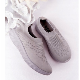 EVE Barns sportskor Slip-On grå skolresa 1