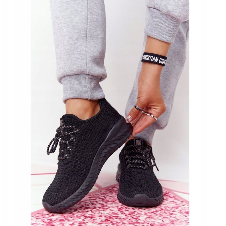 Kvinnors sportskor Memory Foam Big Star HH274298 Svart 2