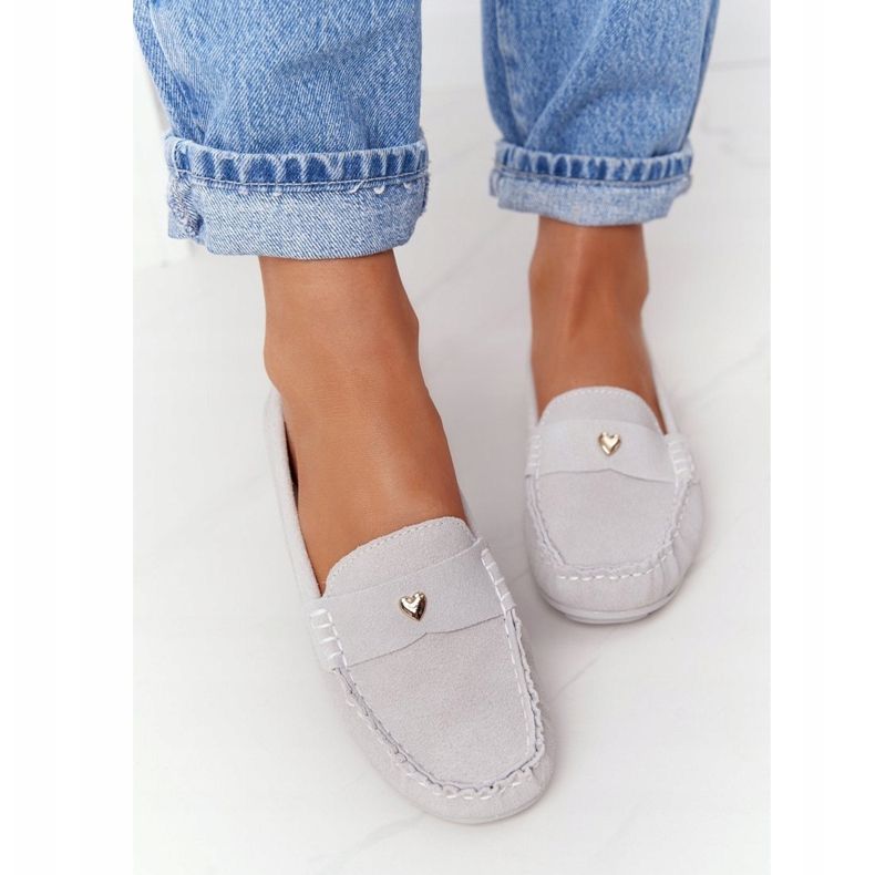 S.Barski Dam mocka loafers S. Barski grå 1