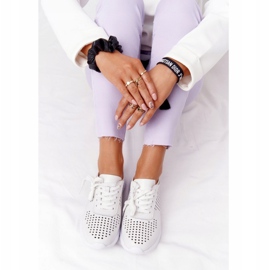 S.Barski Openwork Läder Sportskor S. Bararski Vit 1