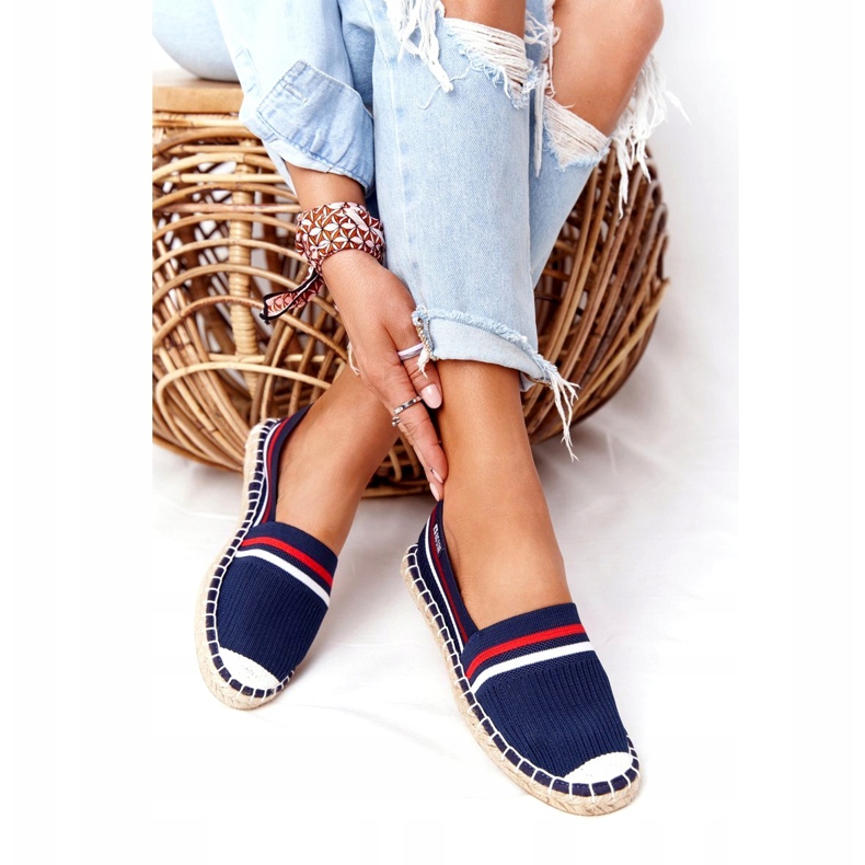 Kvinnors espadrilles Big Star HH274483 Navy Blue blå 1