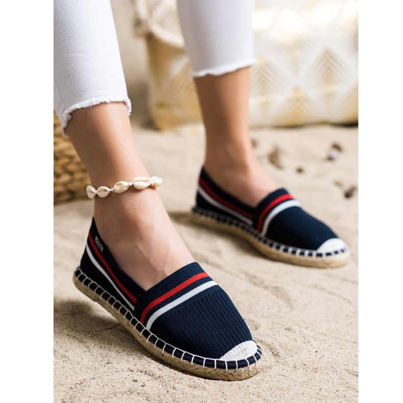 Kvinnors espadrilles Big Star HH274483 Navy Blue blå 5