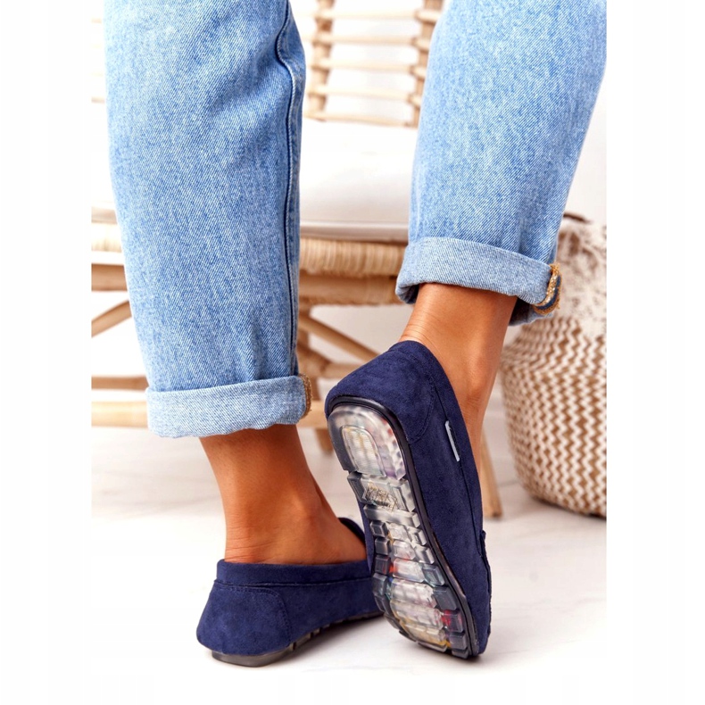 PH1 Mocka Loafers för kvinnor Marinblå San Marino 3