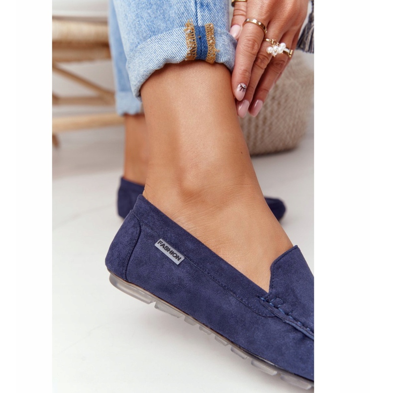 PH1 Mocka Loafers för kvinnor Marinblå San Marino 4