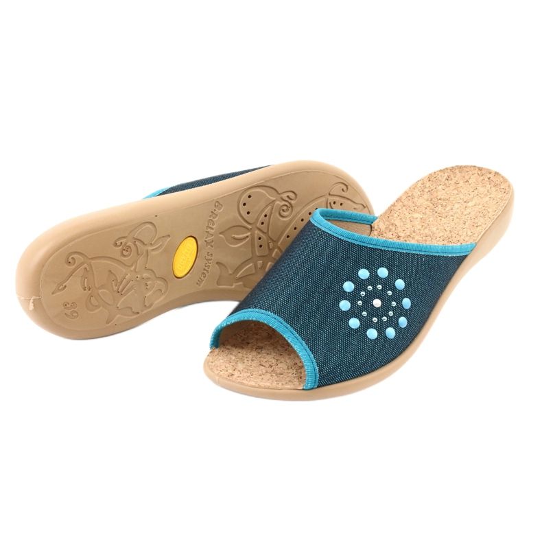 Befado damskor pu 254D105 blå blå 4