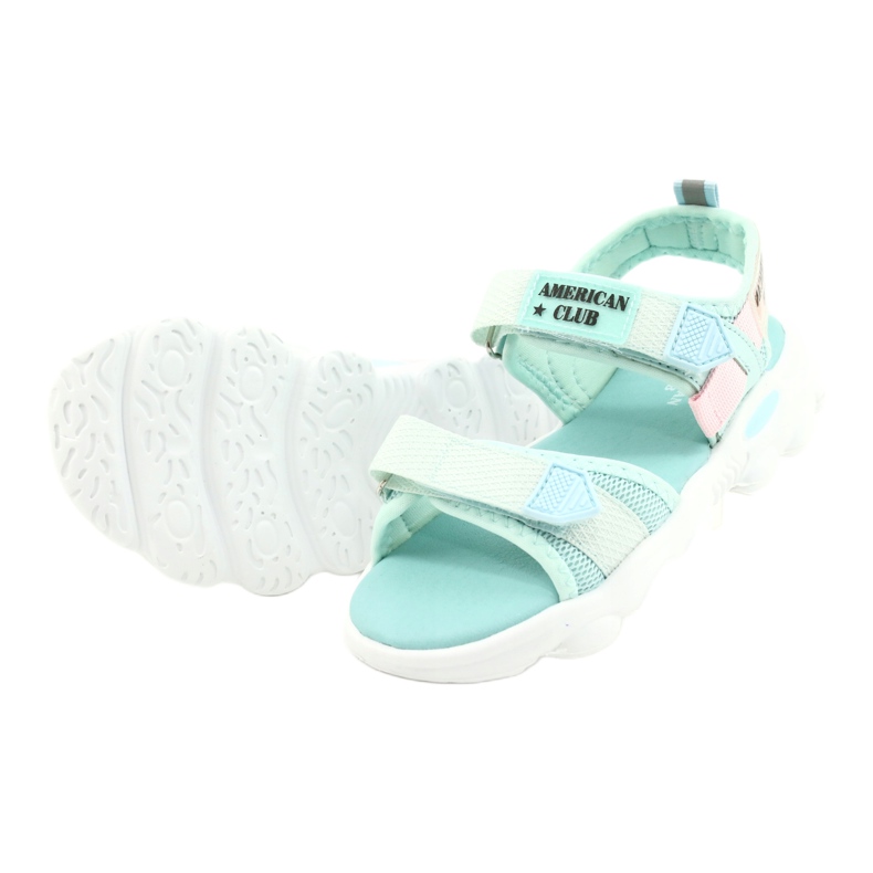 American Club Girls 'Green Sandals Green RL32/21 grön 2
