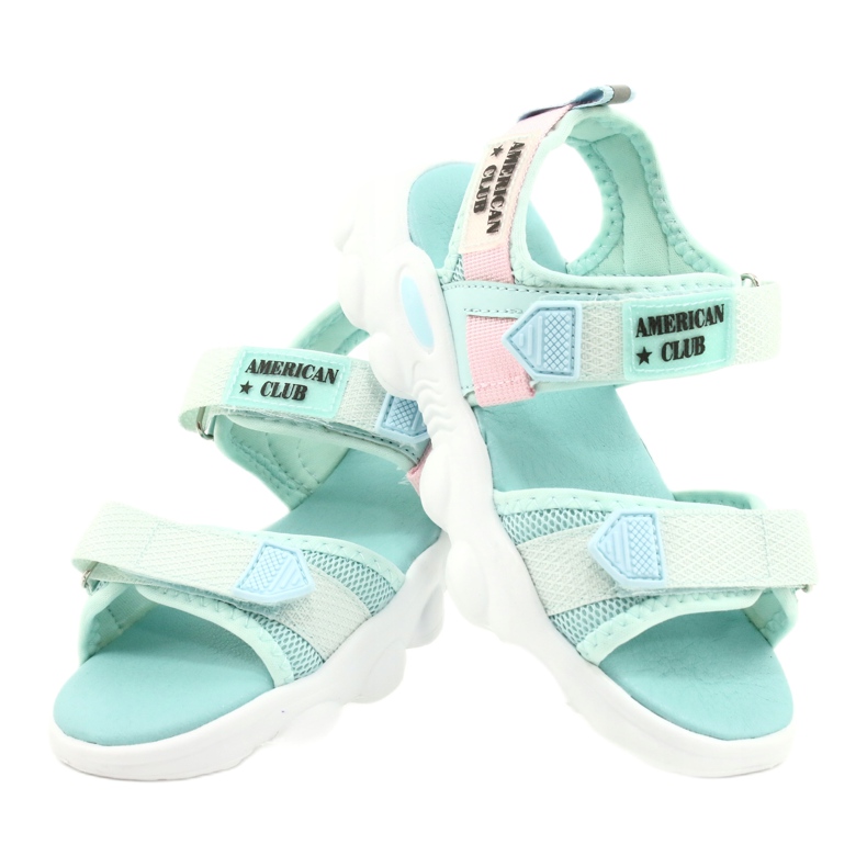 American Club Girls 'Green Sandals Green RL32/21 grön 3