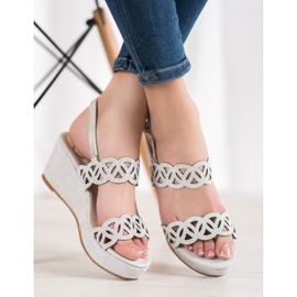 Aclys Sandaler med kil grå 1