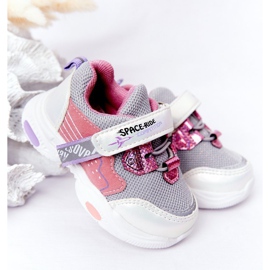Barnsportskor Sneakers Vit och Rosa Space Ride grå mångfärgad 1