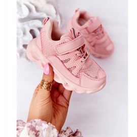 Barns sneakers med upplyst sula Led rosa så coolt! 2