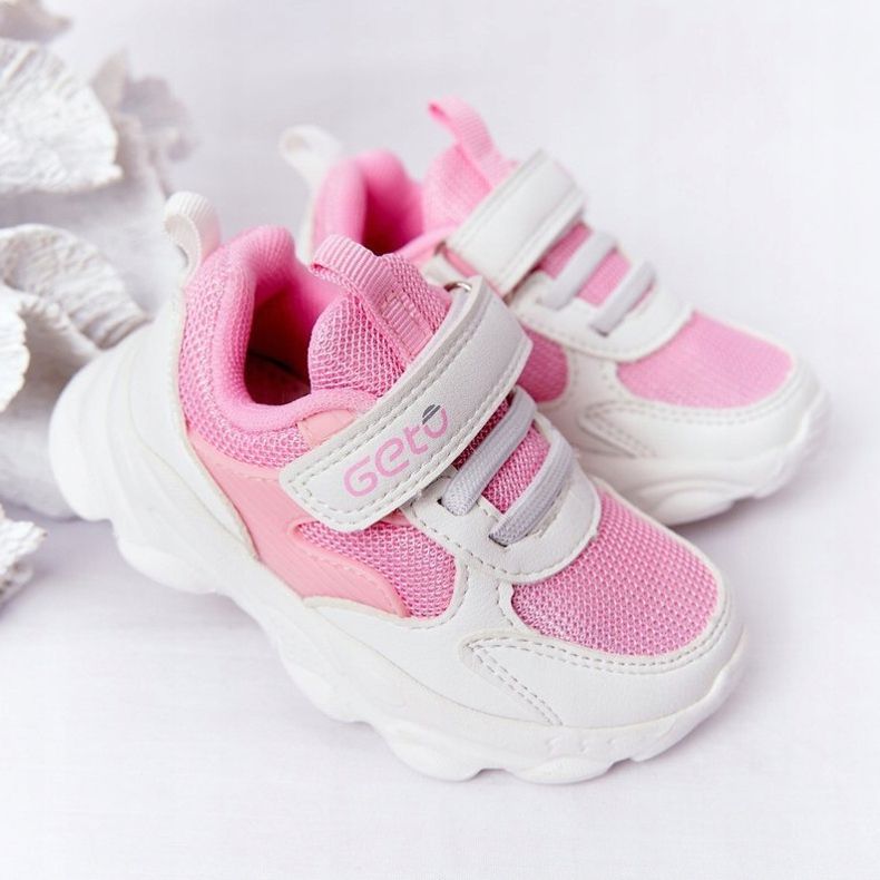 Barnsportskor Sneakers Vit och Rosa socker 2