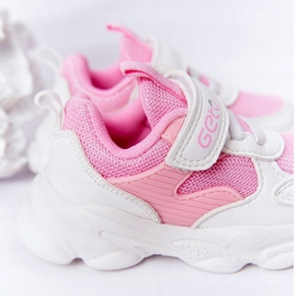 Barnsportskor Sneakers Vit och Rosa socker 1