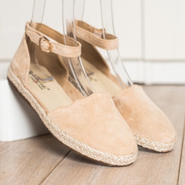 S. BARSKI Beige Espadrilles med spänne S.BARSKI 1