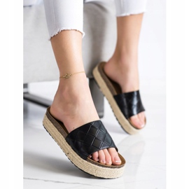 SHELOVET Tofflor På Plattformen svart 2