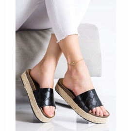 SHELOVET Tofflor På Plattformen svart 1