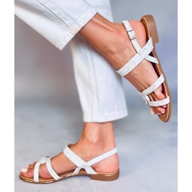 Silver damsandaler H8-176 Silver silver- 2