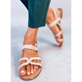 Beige sandaler för kvinnor H8-177 Beige 1