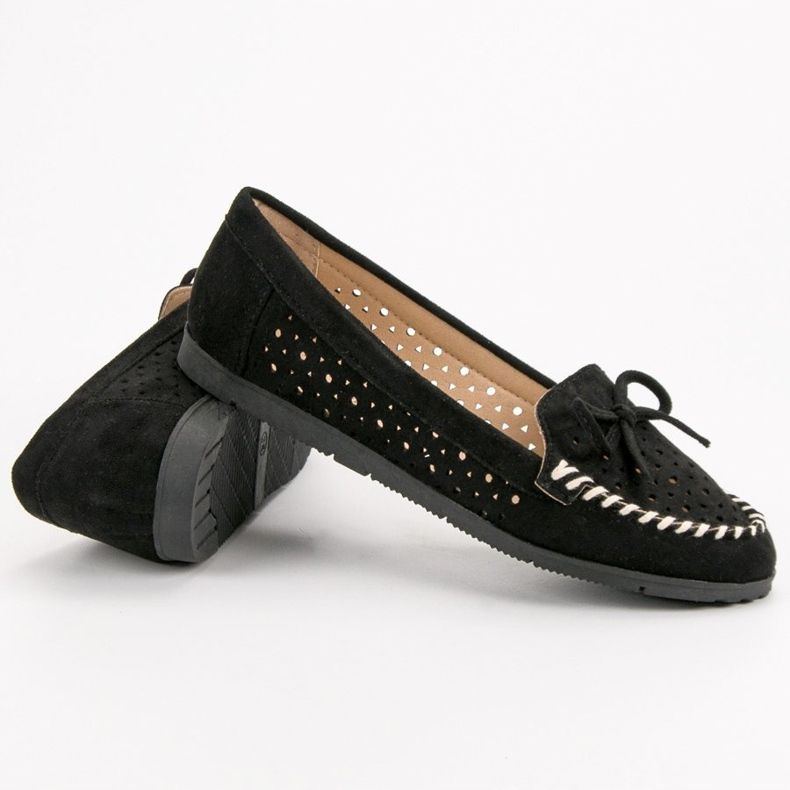 Seastar Svarta openwork loafers 1