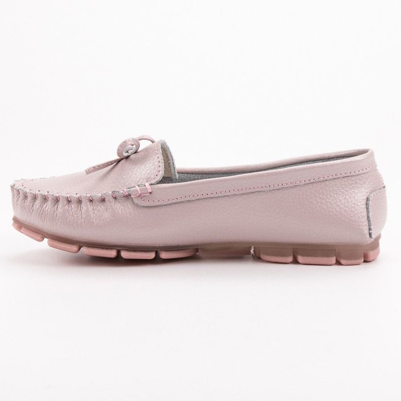 Filippo Läder Loafers med rosett rosa 2