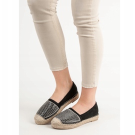 Espadriller med Cubic Zirconia Vices svart 1