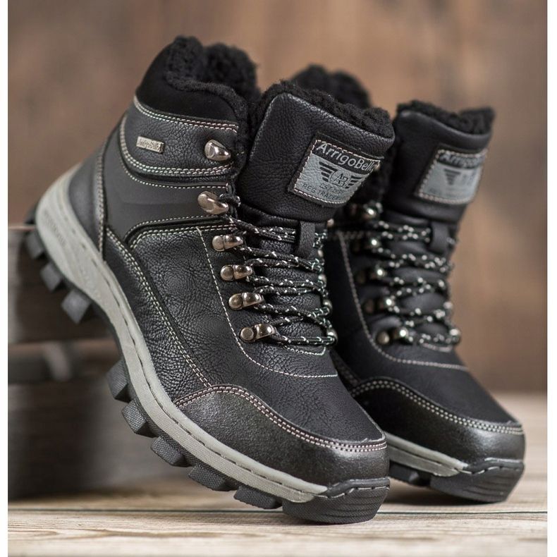 Arrigo Bello Snöriga vinterstövlar svart 1