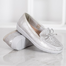 SHELOVET Bekväma loafers grå 1