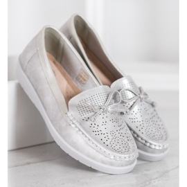 SHELOVET Bekväma loafers grå 2