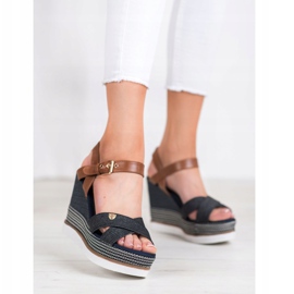 SHELOVET Sandaler med kil mångfärgad 2