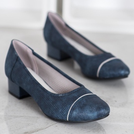 Goodin Genombrutna pumpar på en pelare blå 1